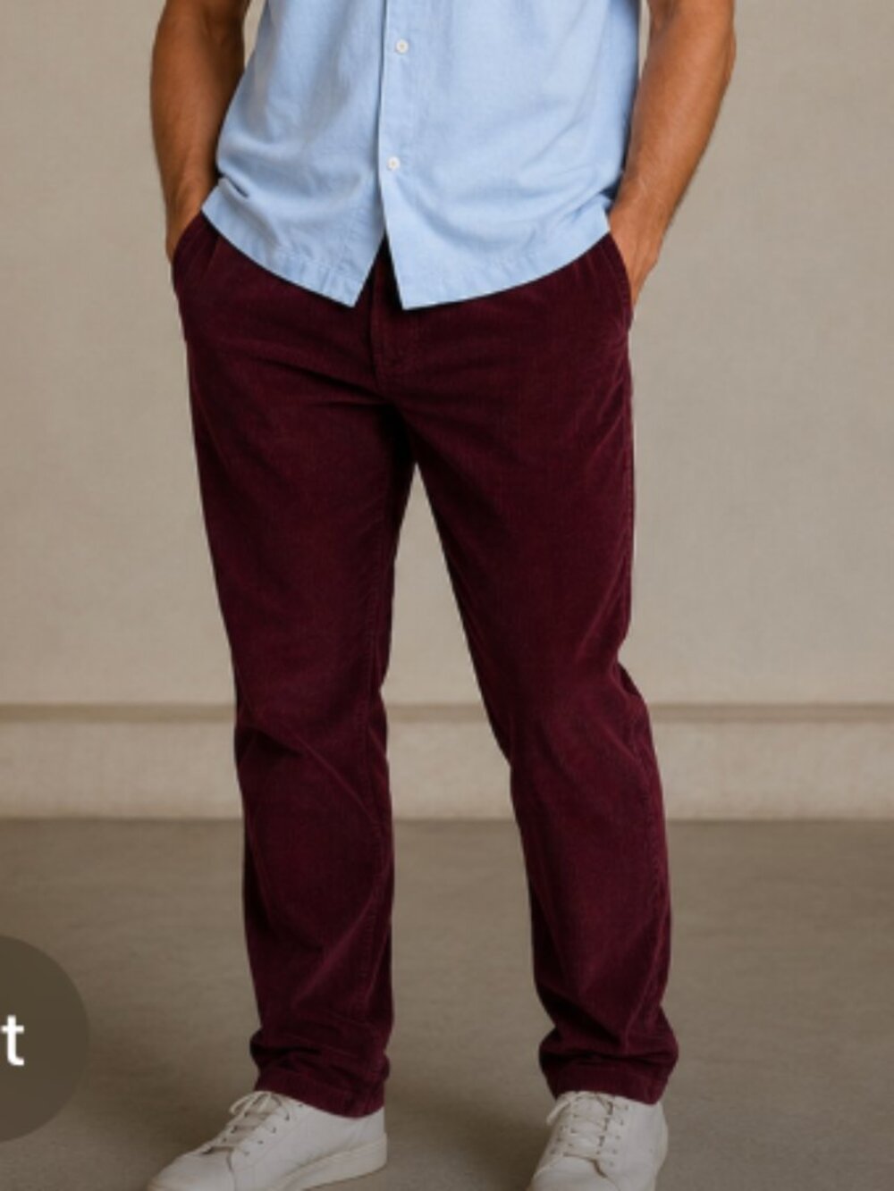 American Apparel Corduroy Trousers Sz 34